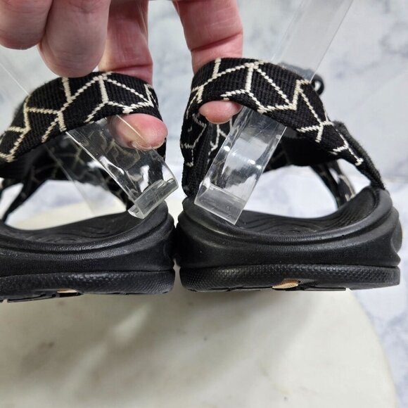 Chaco Z/Volv Sandals Women 7 Penrose Black Geometric Hiking Adjustable Gorpcore - Picture 7 of 9